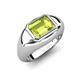 4 - Dianne 2.45 ct Emerald Shape Peridot Women Solitaire Engagement Ring 