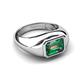 4 - Dianne 2.96 ct Emerald Shape Created Alexandrite Women Solitaire Engagement Ring 