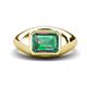 1 - Dianne 2.96 ct Emerald Shape Created Alexandrite Women Solitaire Engagement Ring 