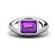 1 - Dianne 2.00 ct Emerald Shape Amethyst Women Solitaire Engagement Ring 