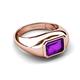 5 - Dianne 2.00 ct Emerald Shape Amethyst Women Solitaire Engagement Ring 