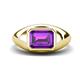 1 - Dianne 2.00 ct Emerald Shape Amethyst Women Solitaire Engagement Ring 