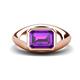 1 - Dianne 2.00 ct Emerald Shape Amethyst Women Solitaire Engagement Ring 