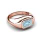 5 - Dianne 2.00 ct Emerald Shape Aquamarine Women Solitaire Engagement Ring 