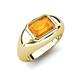 5 - Dianne 2.00 ct Emerald Shape Citrine Women Solitaire Engagement Ring 