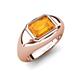 5 - Dianne 2.00 ct Emerald Shape Citrine Women Solitaire Engagement Ring 