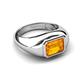 4 - Dianne 2.00 ct Emerald Shape Citrine Women Solitaire Engagement Ring 