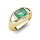 6 - Dianne 2.96 ct Emerald Shape Created Alexandrite Women Solitaire Engagement Ring 