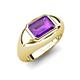 6 - Dianne 2.00 ct Emerald Shape Amethyst Women Solitaire Engagement Ring 