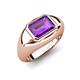 7 - Dianne 2.00 ct Emerald Shape Amethyst Women Solitaire Engagement Ring 