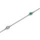 2 - Aizza 0.24 ctw Emerald and Diamond (2.50 mm) Station Bracelet 