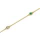2 - Aizza 0.24 ctw Emerald and Diamond (2.50 mm) Station Bracelet 