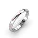 3 - Elara 0.21 ctw Pink Sapphire (1.70 mm) set in Burnish Setting 3.00 mm Width Eternity Band 