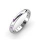3 - Elara 0.16 ctw Amethyst (1.70 mm) set in Burnish Setting 3.00 mm Width Eternity Band 