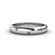 1 - Elara 0.16 ctw Amethyst (1.70 mm) set in Burnish Setting 4.00 mm Width Eternity Band 