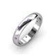 4 - Elara 0.16 ctw Amethyst (1.70 mm) set in Burnish Setting 4.00 mm Width Eternity Band 