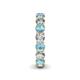 5 - Tiffany 3.80 mm Aquamarine and Diamond Eternity Band 