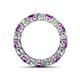 4 - Tiffany 3.80 mm Amethyst and Diamond Eternity Band 