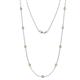 1 - Adia (9 Stn/3.4mm) Yellow Sapphire on Cable Necklace 