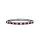 1 - Iskra 1.50 mm Round Ruby and Lab Grown Diamond 18 Stone Wedding Band 