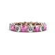 1 - Tiffany 3.69 ctw Pink Sapphire and Diamond (3.80 mm) Eternity Band 