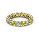 2 - Tiffany 3.60 ctw Yellow Diamond and Diamond (3.80 mm) Eternity Band 