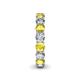 5 - Tiffany 3.69 ctw Yellow Sapphire and Diamond (3.80 mm) Eternity Band 