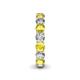 5 - Tiffany 3.69 ctw Yellow Sapphire and Diamond (3.80 mm) Eternity Band 