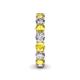5 - Tiffany 3.69 ctw Yellow Sapphire and Diamond (3.80 mm) Eternity Band 