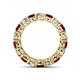 4 - Tiffany 3.69 ctw Ruby and Diamond (3.80 mm) Eternity Band 