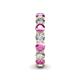 5 - Tiffany 3.69 ctw Pink Sapphire and Diamond (3.80 mm) Eternity Band 