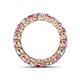4 - Tiffany 3.69 ctw Pink Sapphire and Diamond (3.80 mm) Eternity Band 