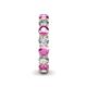 5 - Tiffany 3.69 ctw Pink Sapphire and Diamond (3.80 mm) Eternity Band 