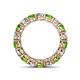 4 - Tiffany 3.88 ctw Peridot and Diamond (3.80 mm) Eternity Band 