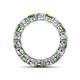 4 - Tiffany 3.88 ctw Green Garnet and Diamond (3.80 mm) Eternity Band 