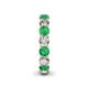 5 - Tiffany 3.42 ctw Emerald and Diamond (3.80 mm) Eternity Band 