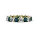 1 - Tiffany 3.51 ctw London Blue Topaz and Diamond (3.80 mm) Eternity Band 