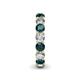 5 - Tiffany 3.51 ctw London Blue Topaz and Diamond (3.80 mm) Eternity Band 