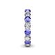 5 - Tiffany 3.78 ctw Tanzanite and Lab Grown Diamond (3.80 mm) Eternity Band 