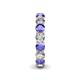 5 - Tiffany 3.78 ctw Tanzanite and Lab Grown Diamond (3.80 mm) Eternity Band 