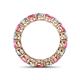 4 - Tiffany 3.60 ctw Pink Tourmaline and Lab Grown Diamond (3.80 mm) Eternity Band 