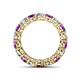 4 - Tiffany 3.60 ctw Amethyst and Lab Grown Diamond (3.80 mm) Eternity Band 