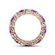 4 - Tiffany 3.60 ctw Amethyst and Lab Grown Diamond (3.80 mm) Eternity Band 