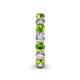 5 - Tiffany 4.06 ctw Peridot and Lab Grown Diamond (3.80 mm) Eternity Band 