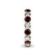 5 - Tiffany 4.06 ctw Red Garnet and Lab Grown Diamond (3.80 mm) Eternity Band 