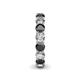5 - Tiffany 3.87 ctw Black Diamond and Lab Grown Diamond (3.80 mm) Eternity Band 