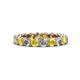 1 - Tiffany 3.08 ctw Yellow Sapphire and Diamond (3.40 mm) Eternity Band 
