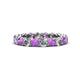 1 - Tiffany 2.90 ctw Amethyst and Diamond (3.40 mm) Eternity Band 