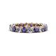 1 - Tiffany 2.90 ctw Iolite and Diamond (3.40 mm) Eternity Band 