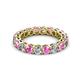 3 - Tiffany 3.08 ctw Pink Sapphire and Diamond (3.40 mm) Eternity Band 